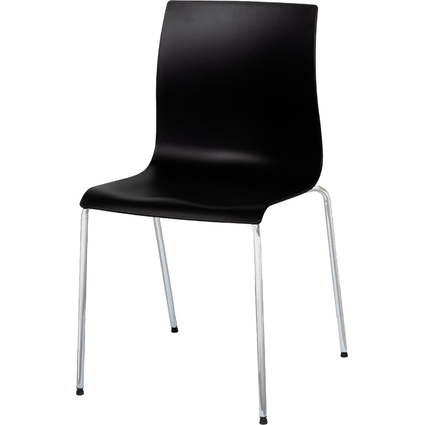 PAPERFLOW Besucherstuhl ARKO, 2er Set, schwarz