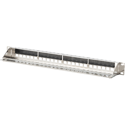 DIGITUS 19" Modulares Patch Panel, 1 HE, 24-Port, silber