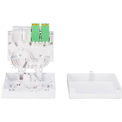 DIGITUS FTTH Gehuse, 2 x LC/APC DX Kupplung mit Shutter