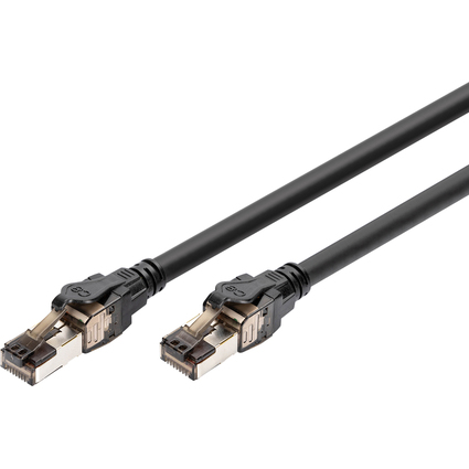 DIGITUS Patchkabel, Kat. 8.1, S/FTP, 0,5 m, schwarz