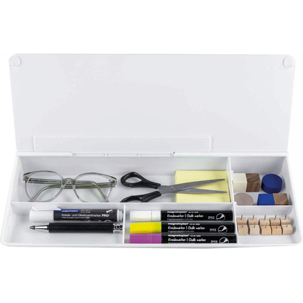 magnetoplan Glasboard Schreibtisch-Organizer, wei