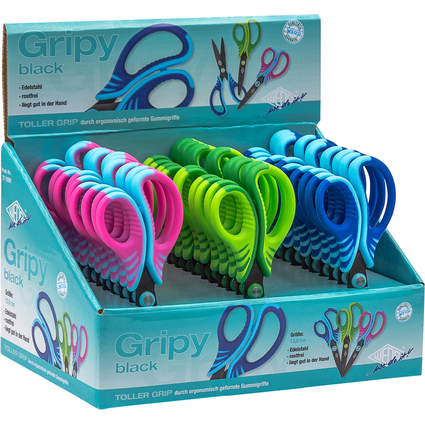 WEDO Bastelschere Gripy, spitz, Lnge: 130 mm, 30er Display