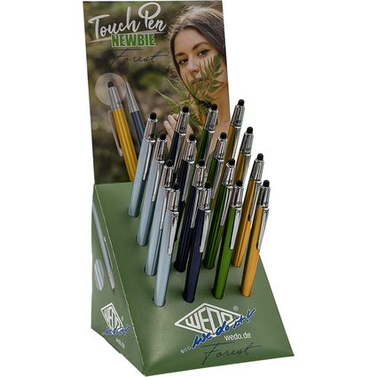 WEDO Eingabestift 2in1 "NEWBIE FOREST", 16er Display