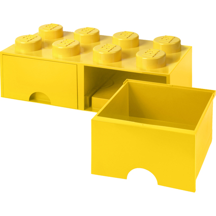 LEGO Schubladenbox STORAGE BRICK DRAWER 8, 2 Schbe, gelb