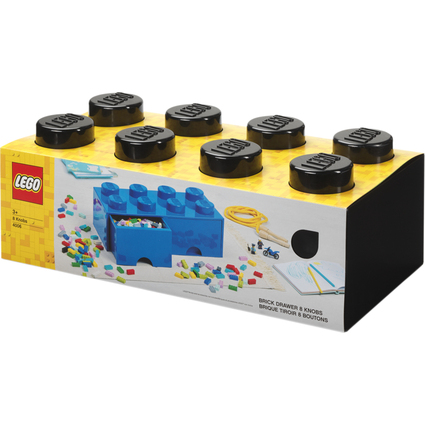 LEGO Schubladenbox STORAGE BRICK DRAWER 8, 2 Schbe, schwarz