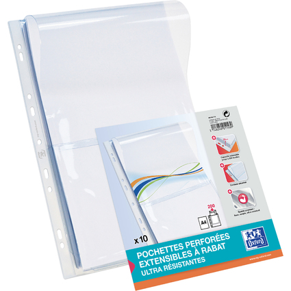 Oxford Prospekthülle mit Dehnfalten, DIN A4, PVC, 0,3 mm