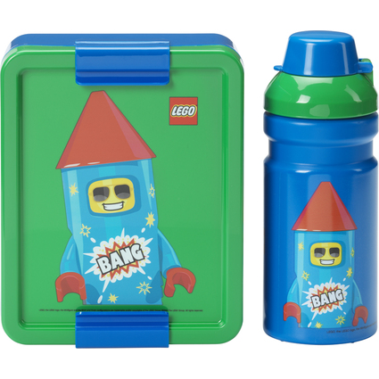 LEGO Trinkflasche + Brotdose LUNCH SET FIREWORK GUY