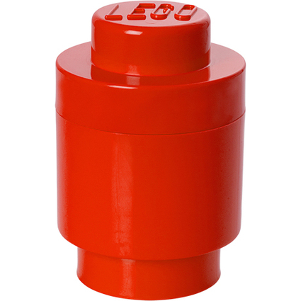 LEGO Aufbewahrungsstein STORAGE BRICK 1 ROUND, 950 ml, rot