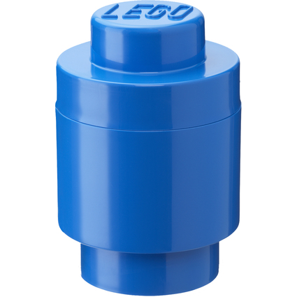 LEGO Aufbewahrungsstein STORAGE BRICK 1 ROUND, 950 ml, blau