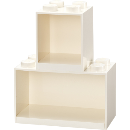 LEGO Bausteinregal-Set BRICK SHELF, 2-teilig, wei