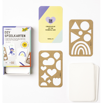 folia Spielkarten BLANKO, 65 x 100 mm, wei