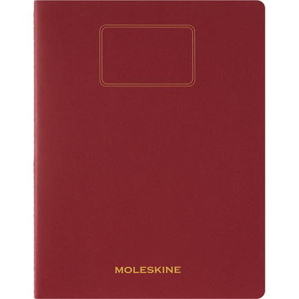 MOLESKINE Notizheft Student Cahier, XXL, liniert, rot
