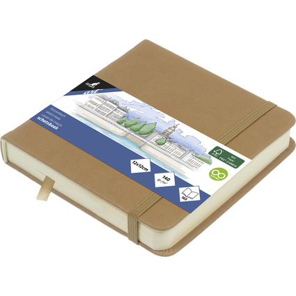 kangaro Skizzenbuch, 80 Blatt, 120 x 120 mm, taupe