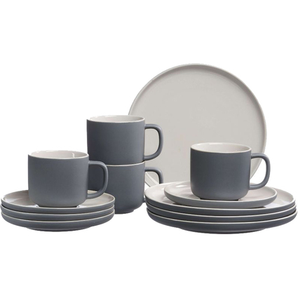 Ritzenhoff & Breker Kaffeeservice JASPER, grau, 12-teilig
