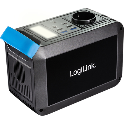 LogiLink Mobiles Ladegerät/Powerstation, 200 Watt, schwarz