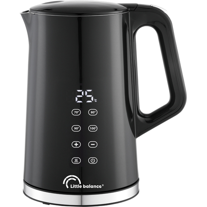 Little balance Wasserkocher Black Digital, 1,7 Liter,schwarz