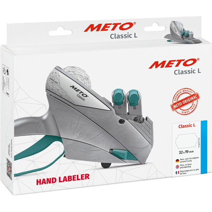 METO Preisauszeichner Classic L 2332, 2-zeilig, 23-stellig