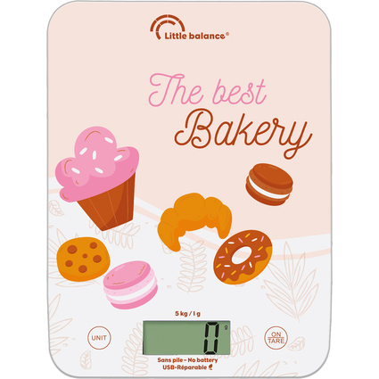 Little balance Kchenwaage c-Slim Bakery, USB-C Anschluss