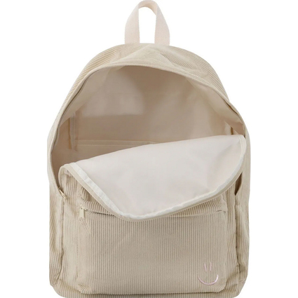 EBERHARD FABER Freizeit-Rucksack, aus Cord, beige
