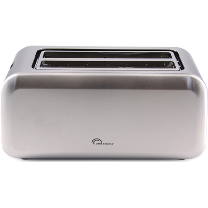 Little balance 4-Scheiben-Toaster Dual Inox, Edelstahl