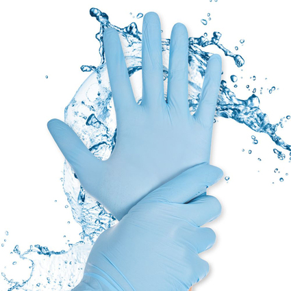 HYGOSTAR Nitril-Handschuh Rapid-On, XL, blau, puderfrei