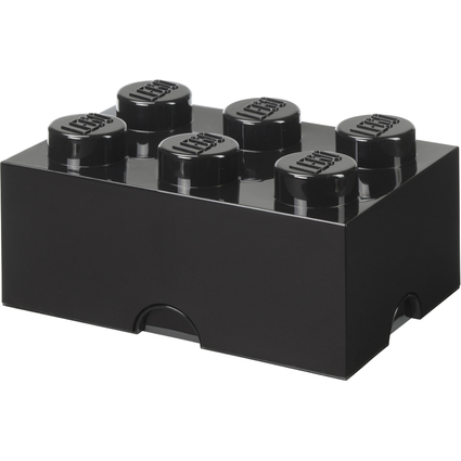 LEGO Aufbewahrungsstein STORAGE BRICK 6, 8,47 Liter, schwarz