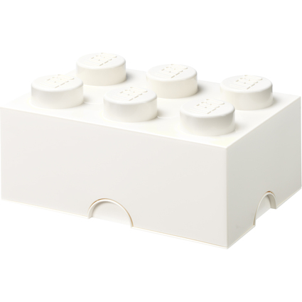 LEGO Aufbewahrungsstein STORAGE BRICK 6, 8,47 Liter, wei