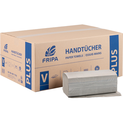 Fripa Handtuchpapier PLUS, 250 x 230 mm, V-Falz, natur