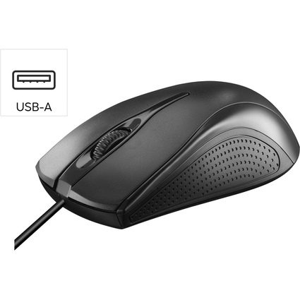hama Optische Maus "MC-200", kabelgebunden, schwarz