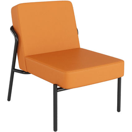 PAPERFLOW Besuchersessel MEDSO KLASSIK S, Kunstleder, orange