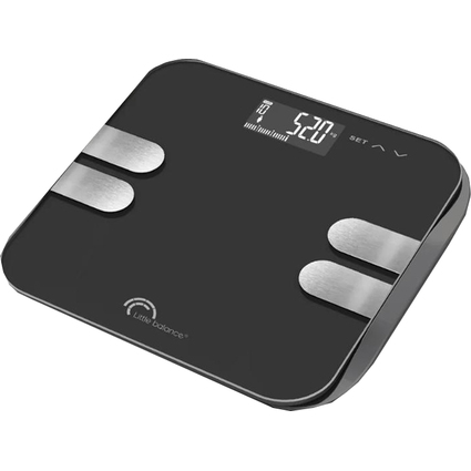 Little balance Digitale Personenwaage Body Wave, schwarz