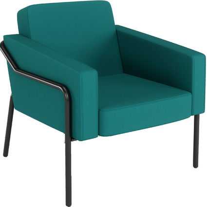 PAPERFLOW Outdoor-Besuchersessel MEDSO KLASSIK L, blau