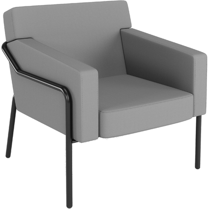 PAPERFLOW Outdoor-Besuchersessel MEDSO T L, grau