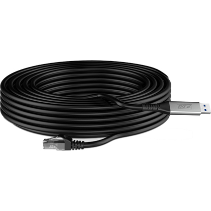 DIGITUS USB 3.2 Ethernet-Kabel, USB-A - RJ45 Stecker, 15 m