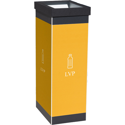 PAPERFLOW Wertstoffsammelbox fr Leichtverpackungen, schwarz