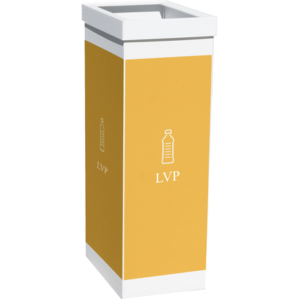 PAPERFLOW Wertstoffsammelbox fr Leichtverpackungen, wei
