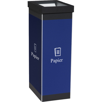 PAPERFLOW Wertstoffsammelbox fr Papier, schwarz, 60 Liter