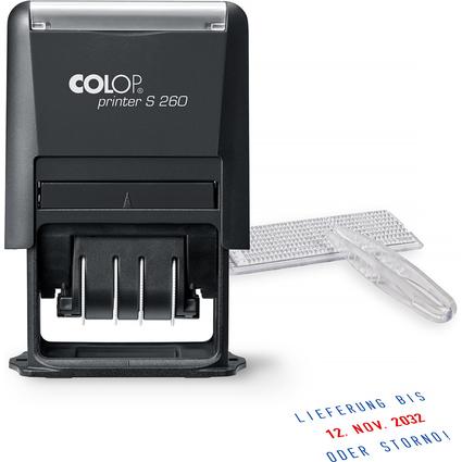 COLOP Datumstempel-Set Printer S260, schwarz