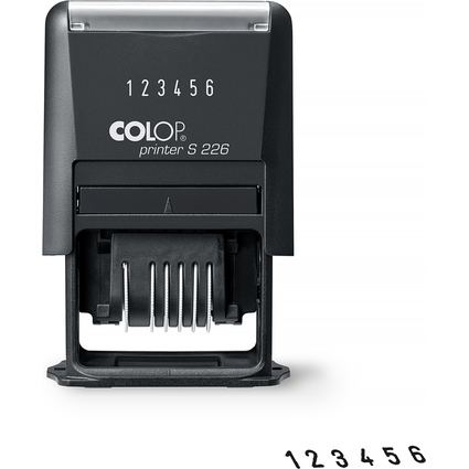 COLOP Ziffernstempel Printer S226, 6-stellig, schwarz