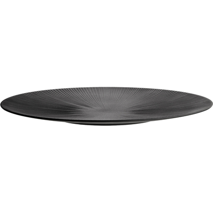 APS Servierplatte NERO, rund, Durchmesser: 500 mm, schwarz