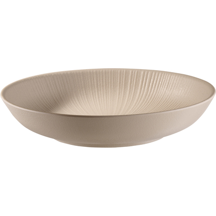 APS Speiseteller NERO tief, Durchmesser: 225 mm, sand