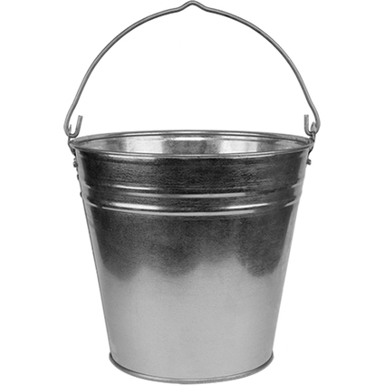 Bradas Zinkeimer, 5 Liter, silber