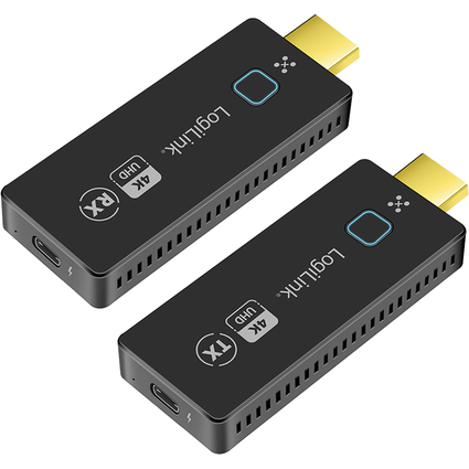 LogiLink Wireless HDMI Extender Set, 4K/60Hz, 50 m, schwarz