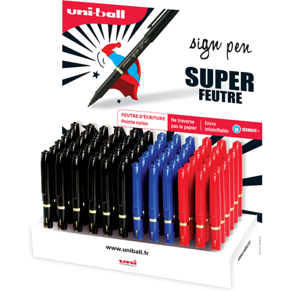 uni-ball Faserschreiber SIGN PEN MYT7, 100er Display