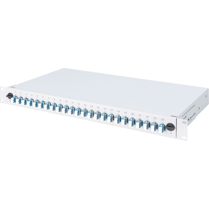 DIGITUS 19" Glasfaser LWL Spleibox, bestckt, 24x LC, OS2