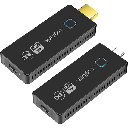 LogiLink Wireless HDMI Extender Set, 4K/30Hz, 30 m, schwarz