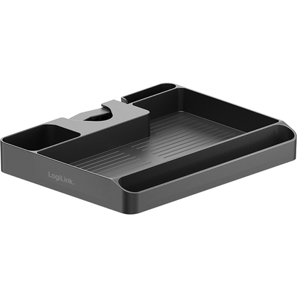 LogiLink Organizer zur Mastbefestigung, schwarz