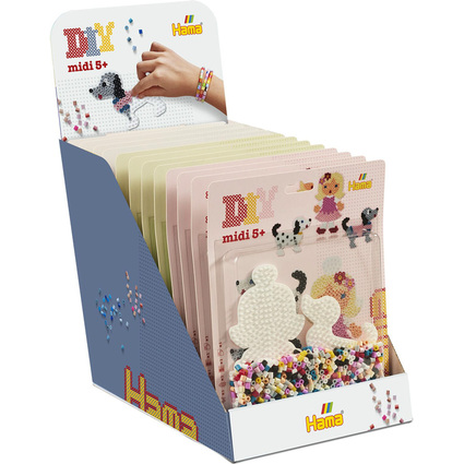 Hama Bgelperlen midi, 3-fach sortiert, 12er Display