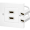 LogiLink Anschlussdose, 2 x HDMI, geschirmt, wei