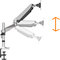 DIGITUS LCD-/LED-Monitorarm Single, mit Klemmfu